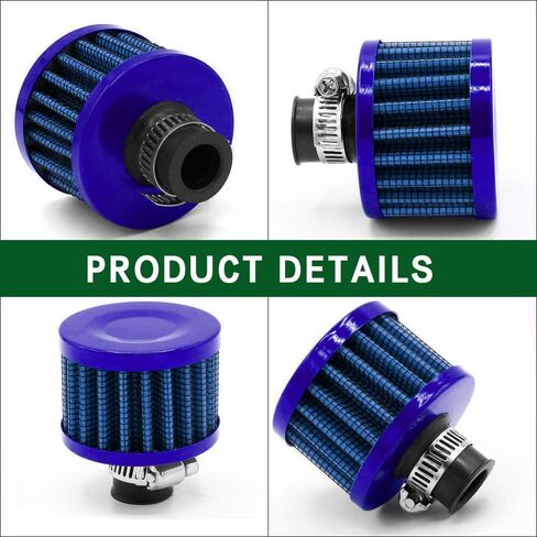 212cc Air Filter Valve Cover Breather Filter, Air Filter Exhaust Pipe Kit Compatible with Predator 196cc 6.5hp Coleman CT200U BT200X CT200U-EX Baja Warrior MB200 GX160 GX200 Mini Bike (Blue) in Saudi Arabia