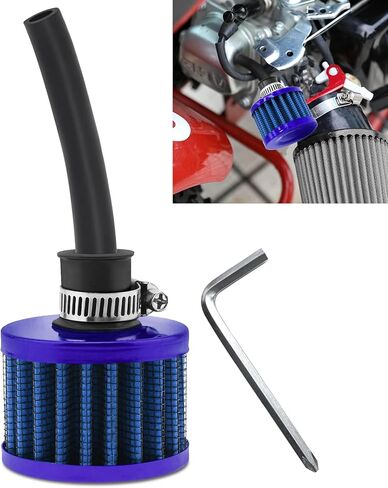 212cc Air Filter Valve Cover Breather Filter, Air Filter Exhaust Pipe Kit Compatible with Predator 196cc 6.5hp Coleman CT200U BT200X CT200U-EX Baja Warrior MB200 GX160 GX200 Mini Bike (Blue) in Kuwait