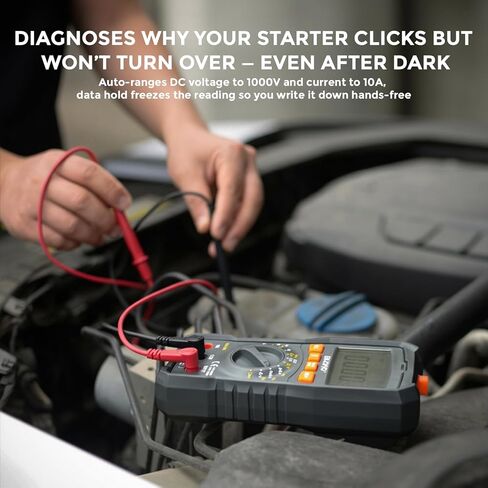 Digital Multimeter 5999 Counts TRMS, Auto-Ranging Voltage Tester with Temperature, Continuity, Capacitance, LED Flashlight, CAT III 600V in Saudi Arabia