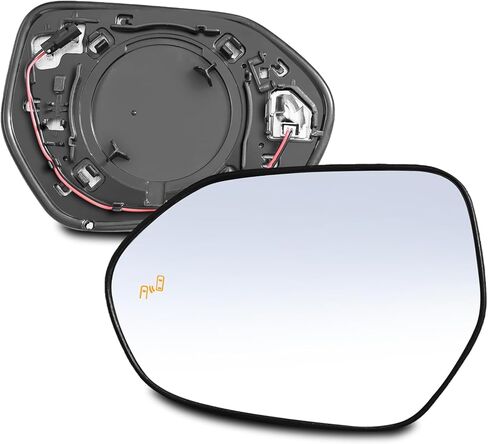 Driver Left Side Mirror Glass - Compatible with Toyota Vehicles - Corolla 2020-2025, GR Corolla 2023-2025, with Heated/Blind Spot Detection, without Auto Dimming, Replace# 8790706170 in Kuwait