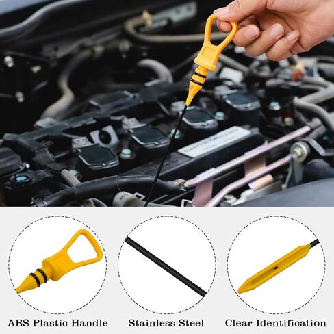 11437509784 Engine Oil Dipstick, Measuring Rod Dip Stick for Checking Oil Level, Compatible with 2002-2008 BMW Mini Cooper S 1.6L L4 R52 R53 R56 W11B16A, Replace 917315 in Saudi Arabia