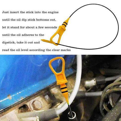 11437509784 Engine Oil Dipstick, Measuring Rod Dip Stick for Checking Oil Level, Compatible with 2002-2008 BMW Mini Cooper S 1.6L L4 R52 R53 R56 W11B16A, Replace 917315 in Saudi Arabia