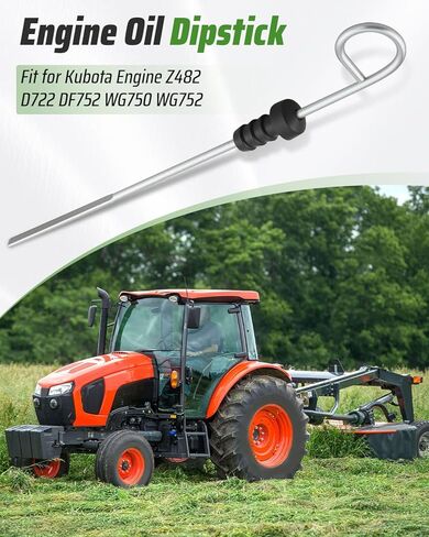 16851-36410 Engine Oil Dipstick Fit for Kubota Engine Z482 D722 DF752 WG750 WG752, Tractor Mower in Kuwait