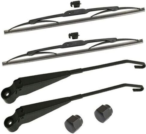 Black Wiper Arm & Blade Set for VW for Super for Beetle 1973-1979 in Saudi Arabia