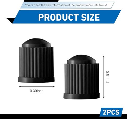 20Pcs Tire Valve Stem Caps, Plastic Valve Stem Caps with O Rubber Seal, Dustproof Airtight Seal Wheel Stem Covers, Universal Air Caps Covers for Trucks Motorcycles Bicycles SUVs (Black) in Saudi Arabia