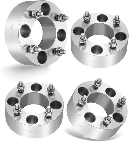 EVIL ENERGY 4x110 Wheel Spacers 74 Hub Bore M10x1.25 Stud Compatible with EZGO EZ GO Golf Cart Club Car ATV, 2 inch Lug Centric 4 pcs Wheel Spacer, Not Hubcentric Silver in Kuwait