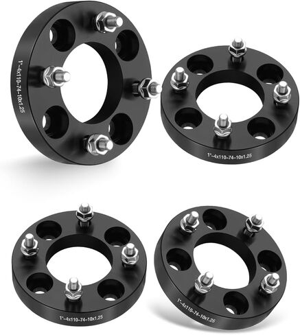 EVIL ENERGY 4x110 Wheel Spacers 74 Hub Bore M10x1.25 Stud Compatible with EZGO EZ GO Golf Cart Club Car ATV, 2 inch Lug Centric 4 pcs Wheel Spacer, Not Hubcentric Silver in Kuwait