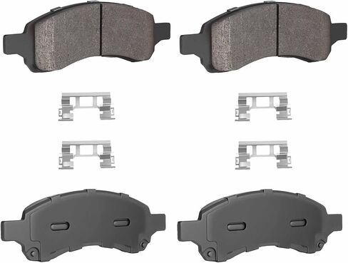 4PCS Front Semi-Metal Brake Pads Compatible with GMC Acadia 2007-2016 Acadia Limited 2017 Buick Enclave 2008-2017 Trailblazer 2006-2009 Saturn Outlook 2007-2010 in Kuwait