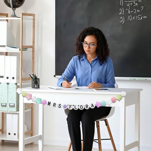 29 Pcs Pastel Classroom Decor Teacher Table Banner Kit DIY Back to School Bulletin Board Decoration Giant Friendship Bracelet Garland for Teacher Workstation Classroom Bulletin Board Wall and Locker in Saudi Arabia