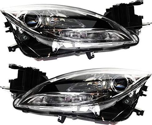 مصباح أمامي جانبي للسائق والراكب من Garage-Pro لسيارة Mazda 6 2011-2013 هالوجين بدون لمبة (مصابيح) CAPA يستبدل # GEG1510K0E GEG1510L0E in Kuwait