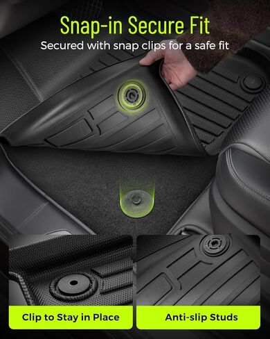 Floor Mats for Porsche Cayenne 2019-2025 2026, All Weather Cargo Liner for Cayenne, Custom Fit TPE Rubber Car Floor Liners with Trunk Mat, 4PCS Set Black Waterproof Interior Protection Car Accessories in Saudi Arabia