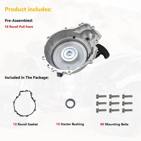 مجموعة علبة بداية سحب الارتداد | مناسب لـ Polaris ATP 330 500 Magnum 330 500 Ranger 500 Scrambler 500 Sportsman 400 450 500 570 X2 500 Trail-Blazer 330 Trail-Boss 325 330 Worker 500 | عمر الفاروق #3090085 in Kuwait