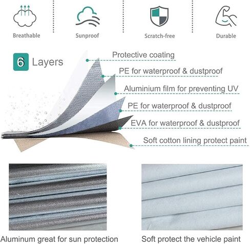 GUNHYI Chevrolet Truck Cover Custom Fit Chevrolet C-10 C10 Waterproof All Weather, Heavy Duty Pickup Truck Cover Outdoor Sun UV Rain Snow Dust Wind Protection. in Saudi Arabia