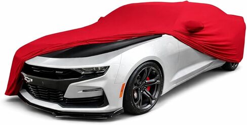 غطاء سيارة داخلي SR1 Performance USA لسيارة Chevy Camaro 2010-2024 - غطاء غبار من الساتان المطاطي فائق الجودة، حماية ناعمة للتنفس ومقاومة للخدش (أسود) in Kuwait