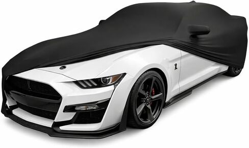 غطاء سيارة داخلي SR1 Performance USA لسيارة Chevy Camaro 2010-2024 - غطاء غبار من الساتان المطاطي فائق الجودة، حماية ناعمة للتنفس ومقاومة للخدش (أسود) in Kuwait