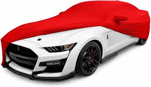 غطاء سيارة داخلي SR1 Performance USA لسيارة Chevy Camaro 2010-2024 - غطاء غبار من الساتان المطاطي فائق الجودة، حماية ناعمة للتنفس ومقاومة للخدش (أسود) in Kuwait