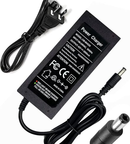 42V 2A Charger for 36V Scooter Lithium Battery, Fast Smart Power Adapter for 36 Volt Lithium Battery, Connector Diameter 5.5mm x 2.5mm in Kuwait