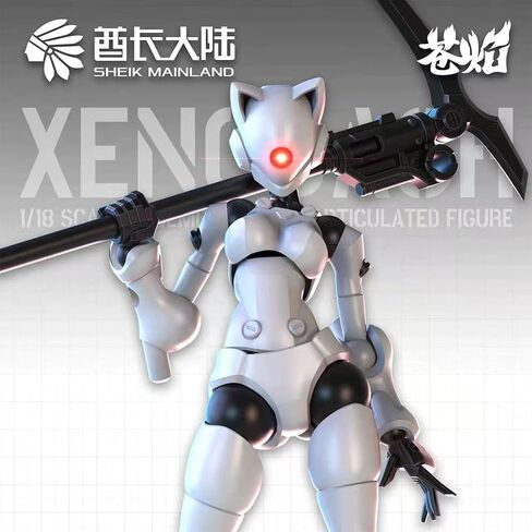 ARDENTIS & Sheik main 3MIN-A Project 1/18 Model Kit Mecha XenoDash White 2PCS / 3.75 بوصة مجموعة نماذج الراتنج الصغيرة الحجم القابلة للجمع لعبة شخصية فريدة من نوعها هدية لعمر المهرجان 15+ in Kuwait