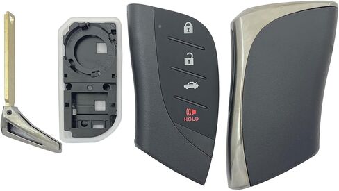 Smart Key Fob Shell Case Replacement Fits for Lexus ES250 ES300h ES350 ES350h LS500 LS500h GX460 2020 2021 2022 Keyless Entry Car Remote Cover (4 Button) in Saudi Arabia