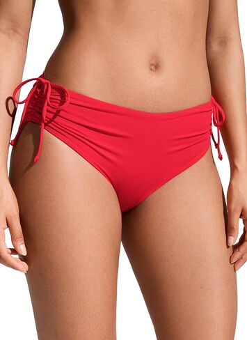 CRZ YOGA Womens Bikini Bottoms Full Coverage Bathing Swimsuit Bottom Adjustable Ruched Side Tie Swim Briefs Turquoise Medium in Saudi Arabia