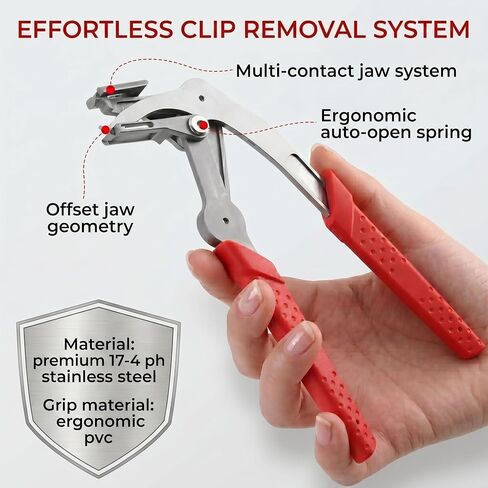 Car Clip Pliers & Trim Removal Tool, Auto Plastic Fastener Removal Tool, Automotive Body Panel Damage-Free Remover for Interior & Exterior Trim, Rivets, Upholstery, Push Pin, Retainer in Saudi Arabia