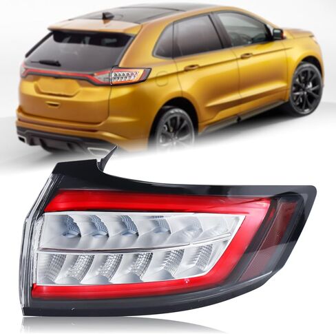 مجموعة مصابيح خلفية خلفية مركزية لباب السيارة متوافقة مع طراز 2015-2018 Ford Edge تيتانيوم/سبورت HT4Z-13A565-J FT4Z-13A565-G in Kuwait