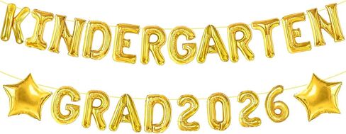 Kindergarten Grad 2026 Balloons - Kindergarten Graduation Balloons Banner for Graduation Decorations 2026 - Class of 2026 Congrats Grad Party Decorations Supplies in Saudi Arabia