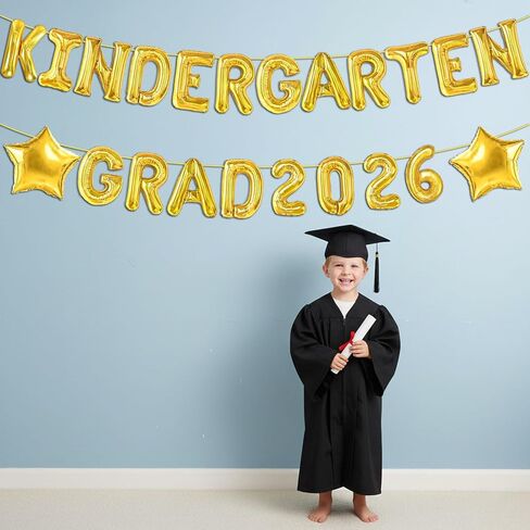 Kindergarten Grad 2026 Balloons - Kindergarten Graduation Balloons Banner for Graduation Decorations 2026 - Class of 2026 Congrats Grad Party Decorations Supplies in Saudi Arabia
