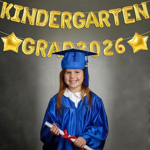 Kindergarten Grad 2026 Balloons - Kindergarten Graduation Balloons Banner for Graduation Decorations 2026 - Class of 2026 Congrats Grad Party Decorations Supplies in Saudi Arabia
