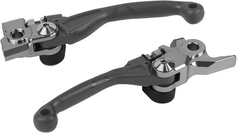 مجموعة أذرع Polisport Pivot غير القابلة للكسر - تناسب: KTM Freeride (2014-2017) KTM SX85 (2013-2025) Motocross (MX/Enduro) أذرع الفرامل/القابض، مركب متين، شكل OEM، سهل التركيب، رمادي ناردو in Kuwait