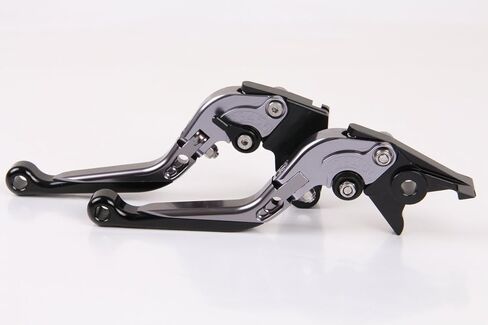 أذرع قابض الفرامل Motor-mh متوافقة مع Yamaha VMX-12 Vmax 1200 1985-2002 (تيتانيوم أسود) in Kuwait