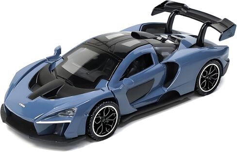 1:32 McLaren Senna Fast & Furious - Inspired Diecast Cars, Toy Cars with Light, Sound and Pull - Back Feature, Birthday Gifts for Boys and Boyfriends (Blue) in Saudi Arabia