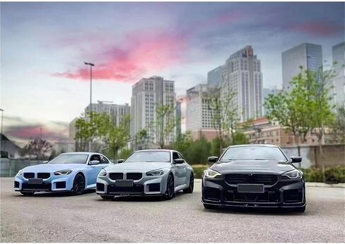 المصد الأمامي للسيارة الفاصل سبويلر الشفاه متوافق مع BMW M2 G87 2022-2025 الناشر ضبط حامي الزخارف ألياف الكربون in Kuwait