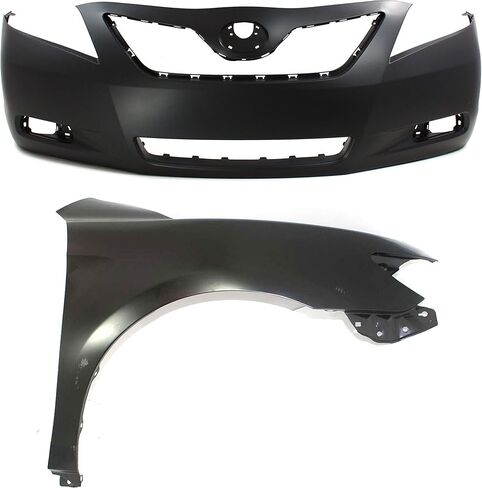 طقم غطاء المصد الأمامي Garage-Pro لسيارة Toyota Camry 2007-2009 (Base، CE، Hybrid، LE، XLE) مركبة أمريكية الصنع، مُجهزة in Kuwait