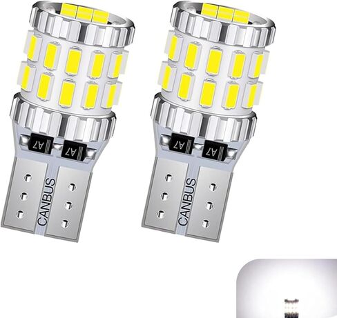 2PCS T10 LED Bulb, 3014 30SMD 5W Super Bright Car Wide Lights, Aluminum Led License Plate Light Blubs, Universal Car Interior Lights Replacements for Dome, Door, Reading, Map, Dash in Saudi Arabia