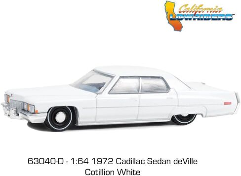 GREENLIGHT 1:64 Scale California Low Riders Series 3-1972 Cadillac Sedan Devil (Cotillon White) in Kuwait
