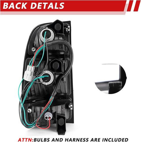 Tail Light Pair Compatible With 2000-2006 Toyota Tundra Driver and Passenge Side Rear Brake Light Taillights Fit Regular and Access Cab Replace 81550-0C010 81560-0C010 in Saudi Arabia
