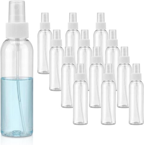 TRENDBOX 4oz Travel Size Spray Bottles, 80 Pack Fine Mist Small Empty Plastic Spray Bottles, Leak Proof BPA-Free Travel Essentials Cosmetic Spray Bottles in Saudi Arabia