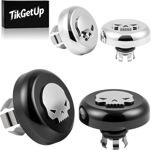 2023.5-2026 Front Axle Nut Covers/Caps for Harley Touring Street Road Glide CVO FLHXSE, FLTRXSE, FLHX, FLTRX, FLTRXSTSE 2023.5-2024 2025 2026 (Black-Skull) in Saudi Arabia