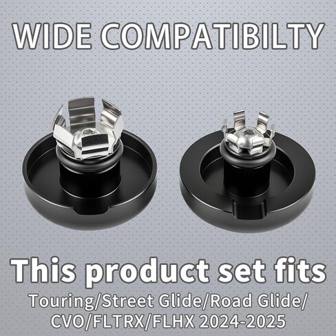 2023.5-2026 Front Axle Nut Covers/Caps for Harley Touring Street Road Glide CVO FLHXSE, FLTRXSE, FLHX, FLTRX, FLTRXSTSE 2023.5-2024 2025 2026 (Black-Skull) in Saudi Arabia
