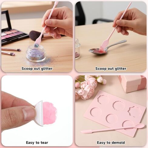 Wax Seal Mold Kit, 6-Cavity Wax Stamp Seal Mold for Making Envelopes and Invitation Letter, Waxs Stamp Molds, 50PCS Double Sided Adhesive Waxs Seals Stickers, Double-Ended Scraper in Saudi Arabia