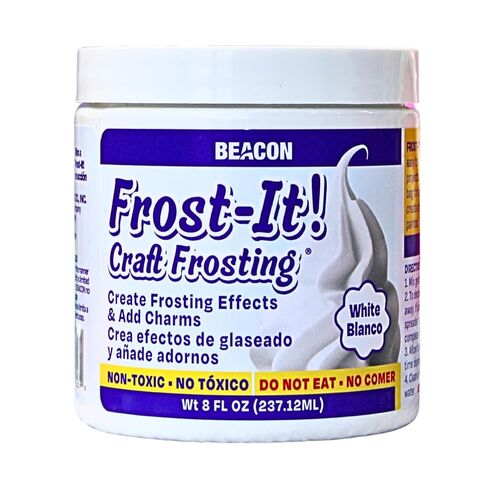 منارة فروست إت! Craft Frosting - تأثير ثلج صناعي واقعي، لاصق وحشو سطحي - معجون حرفي قابل للطلاء، مرن، غير سام للاستخدام في الأعمال اليدوية والإصلاحات والتزيين in Kuwait