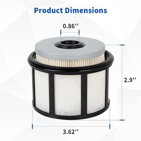 Keycci FD4596 Fuel Filter for 7.3L Diesel, Compatible with 1999-2003 Ford E350 F250 F350 F450, 2000-2003 E450 Excursion, 2002-2003 E550 Super Duty, Replaces FD-4596 F81Z9N184AA (2 Pack) in Saudi Arabia