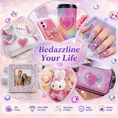 52000Pcs 40 Bedazzling Kit with Jelly Rhinestones, 3mm Flatback Resin Rhinestones with B7000 Glue, Nail bedazzler Gems, Rhinestone Kit for Crafts, Nail Art, Cloths and Shoe in Saudi Arabia