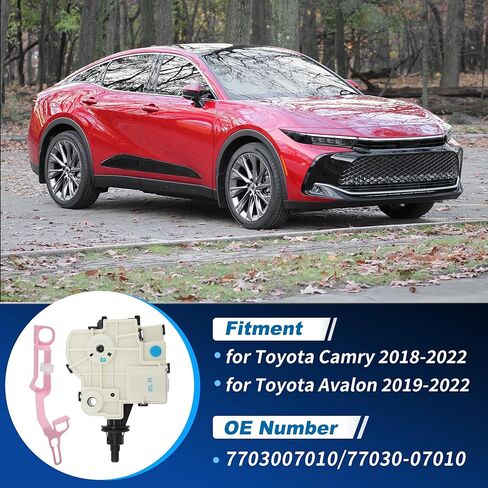مجموعة مزلاج قفل باب الوقود 77030-07010 مع محرك لسيارة Toyota Camry 2018-2022 لسيارة Toyota Avalon 2019-2022، مزلاج قفل باب الغاز 7703007010، مجموعة قفل باب حشو الوقود in Kuwait