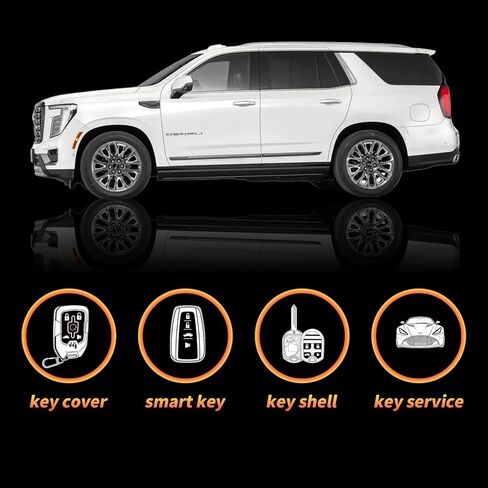 ABUDU مناسب لمفتاح GMC Yukon الذكي Fob 315MHz 46 رقاقة 5+1 أزرار SUV بدء وظيفة التحكم عن بعد FCC ID: HYQ1AA in Kuwait