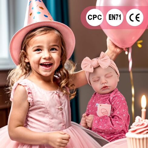 دمية طفلة من Aori Reborn Baby - دمية طفل واقعية مقاس 20 بوصة، فتاة مولودة جديدة ذات مظهر حقيقي نابض بالحياة مع جسم ناعم، مجموعة هدايا رائعة للأطفال والآباء والأجداد in Kuwait
