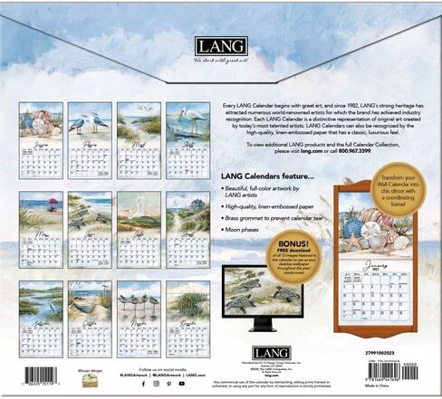 Coastal Shores 2027 Wall Calendar by Susan Winget in Kuwait