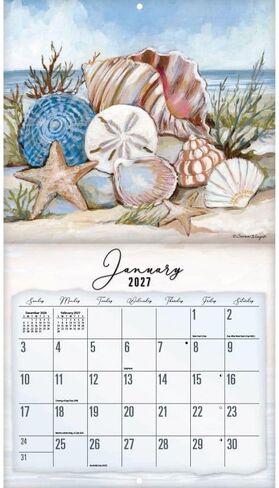 Coastal Shores 2027 Wall Calendar by Susan Winget in Kuwait