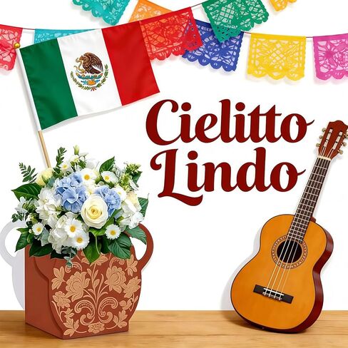 24PCS Cielito Lindo Party Decorations Baby Shower, Flower vases, centerpieces, Mexican-Style Paper Gift Boxes, Clay Pottery, Pentecost Table Decorations pots for Birthday Cinco De Mayo Fiesta in Saudi Arabia